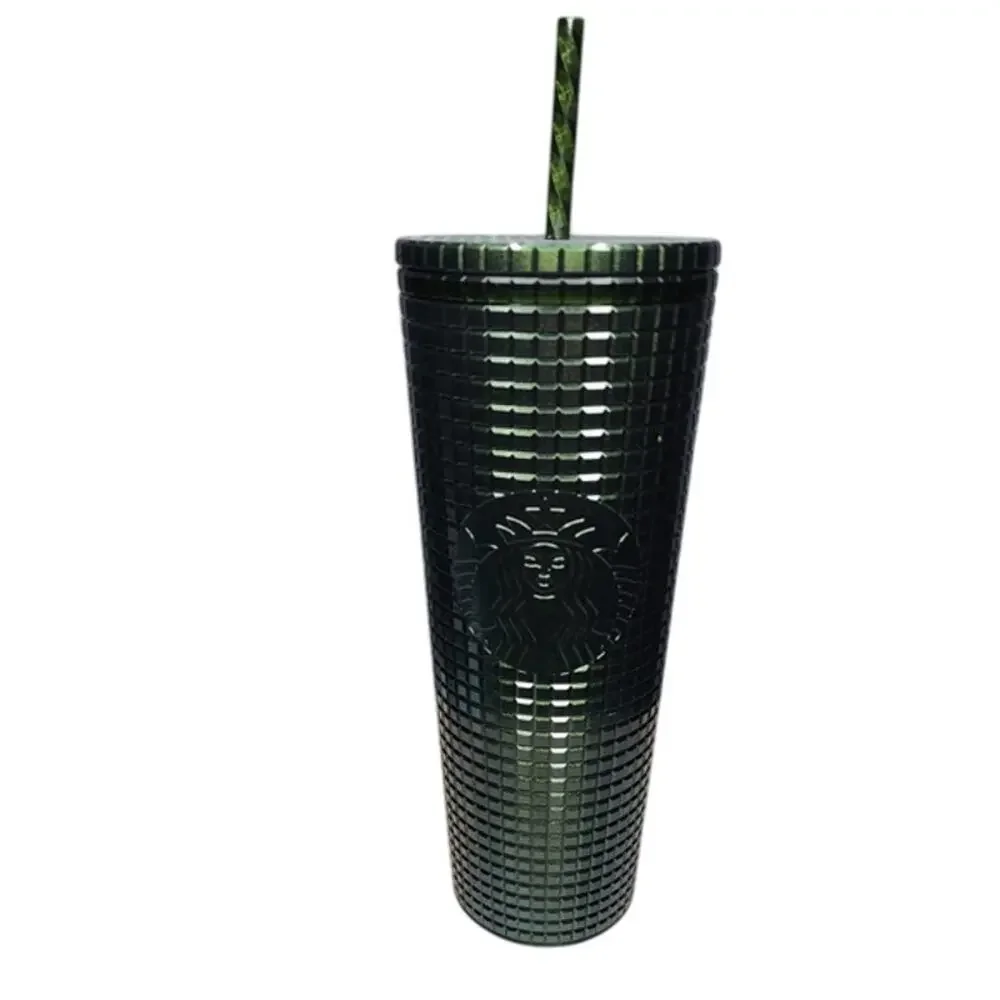 Starbucks 2021 Winter Holiday Disco Grid Textured Tumbler 24oz